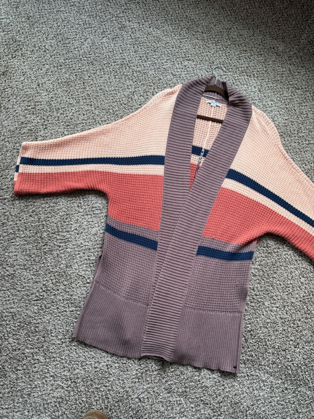 O’Neil Capecod Oversized Sweater Orange, Mauve & Navy